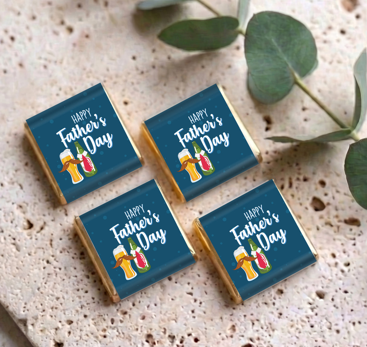 Fun Beers Fathers Day Personalised Mini Chocolates