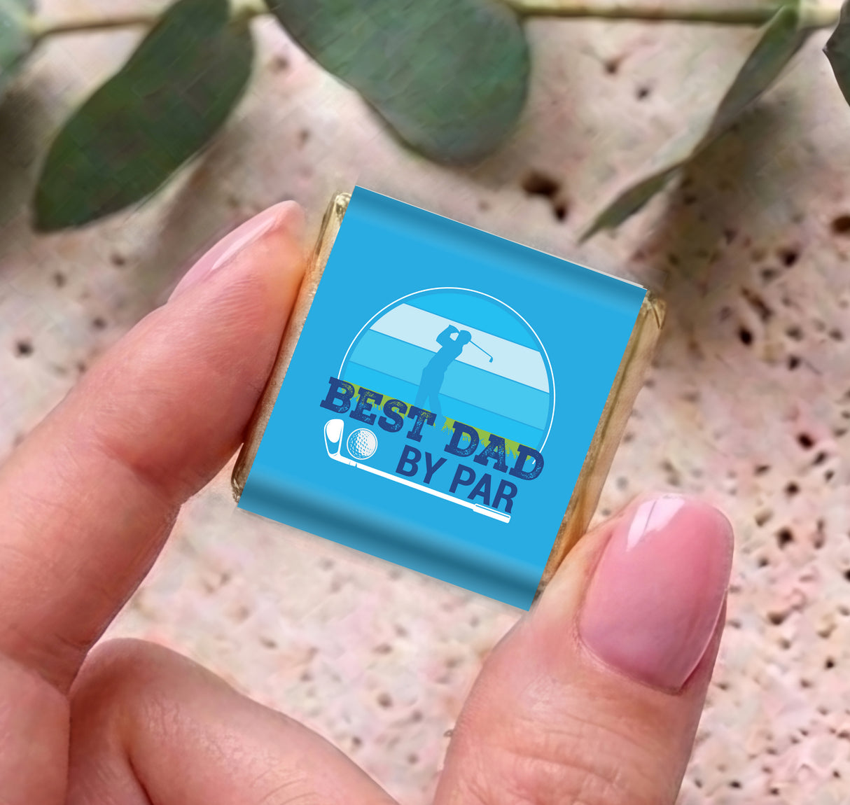 Best Dad By Par Golf Fathers Day Personalised Mini Chocolates
