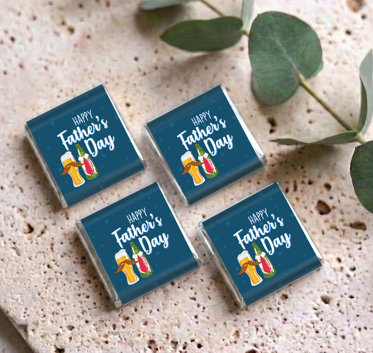 Fun Beers Fathers Day Personalised Mini Chocolates