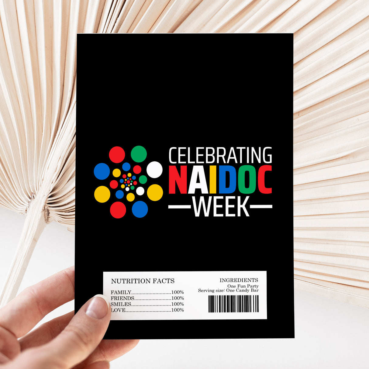 Naidoc Week Chocolate Wrapper 1 DIY