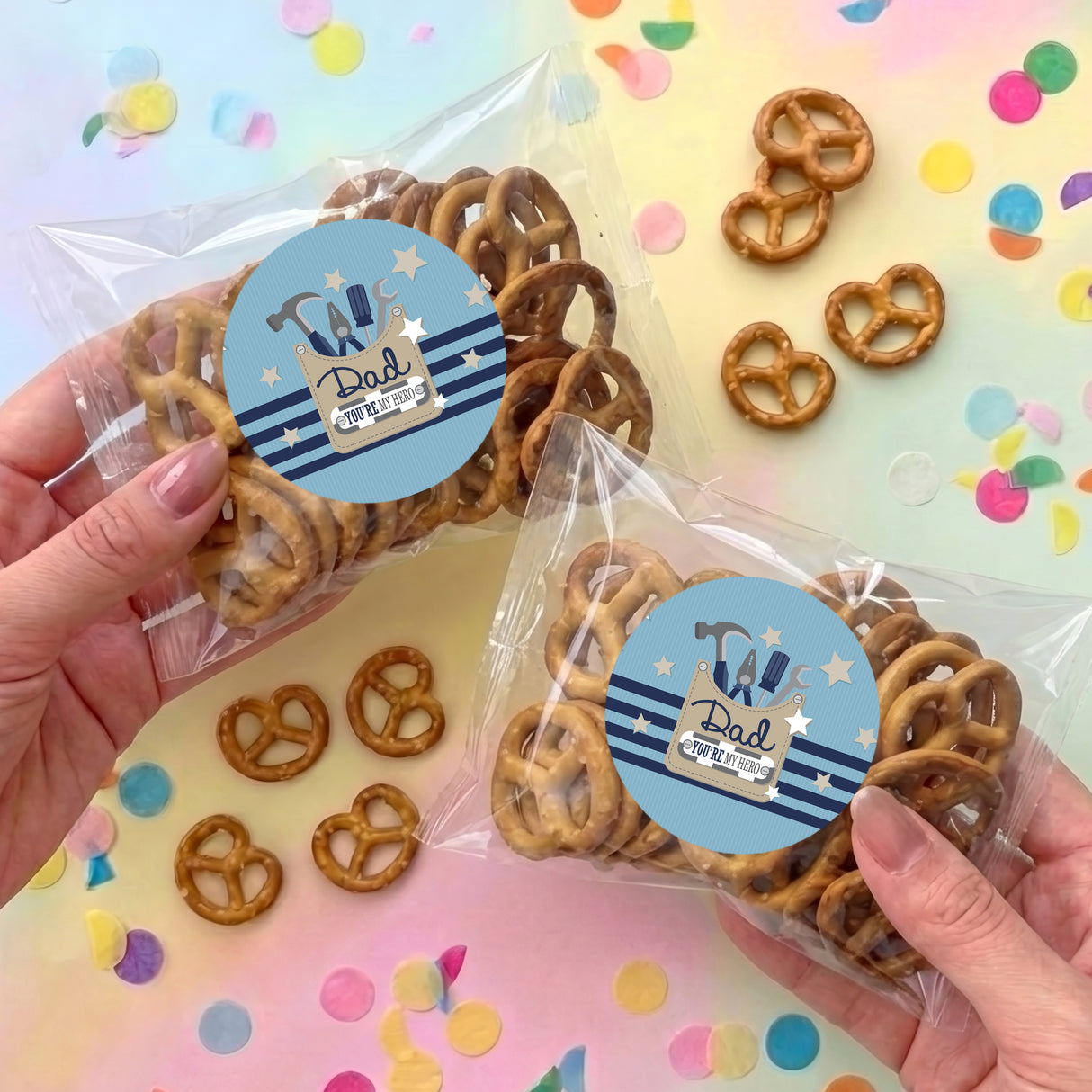 Fathers Day Tools Personalised Pretzel Bag