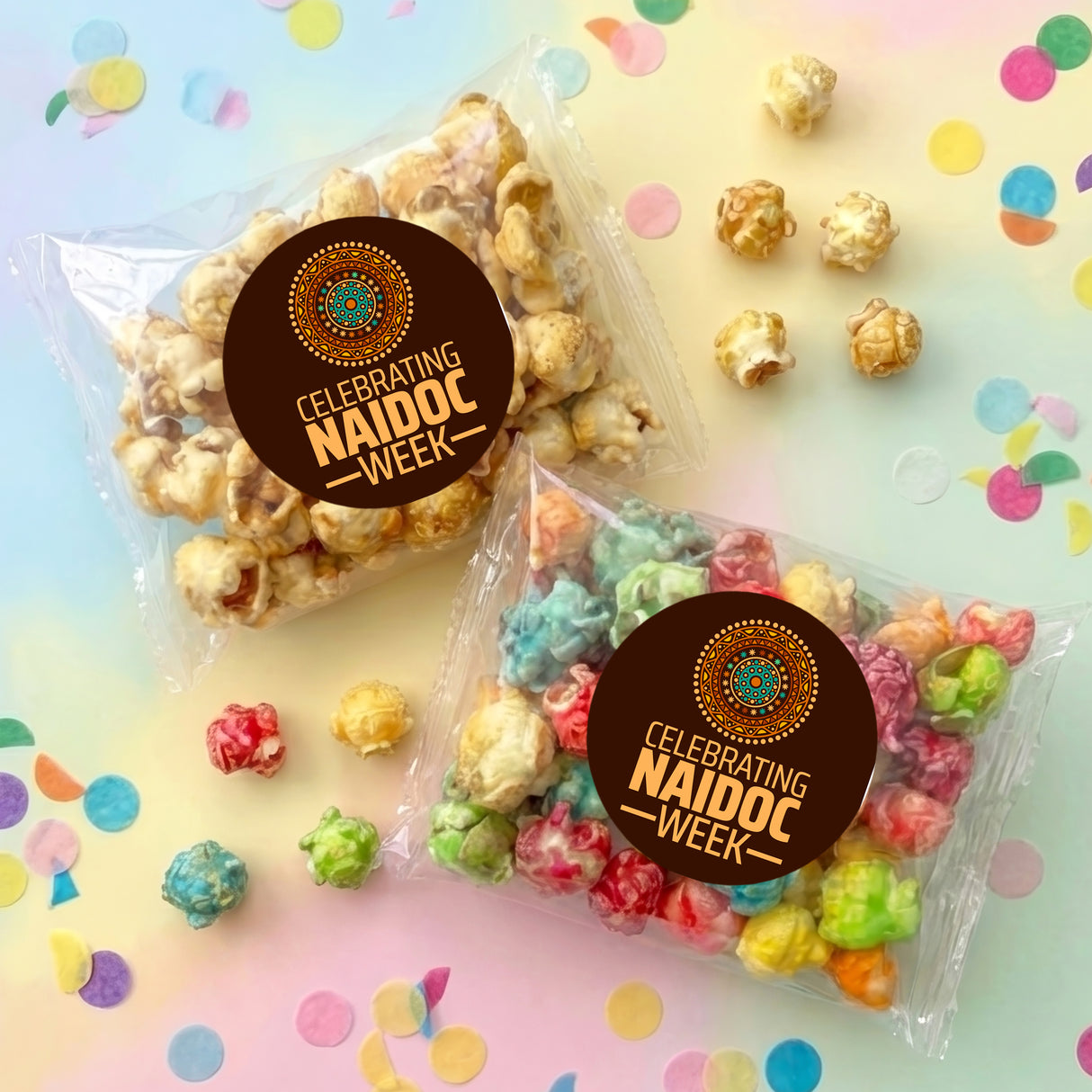Naidoc Design 2 Personalised Popcorn Bag