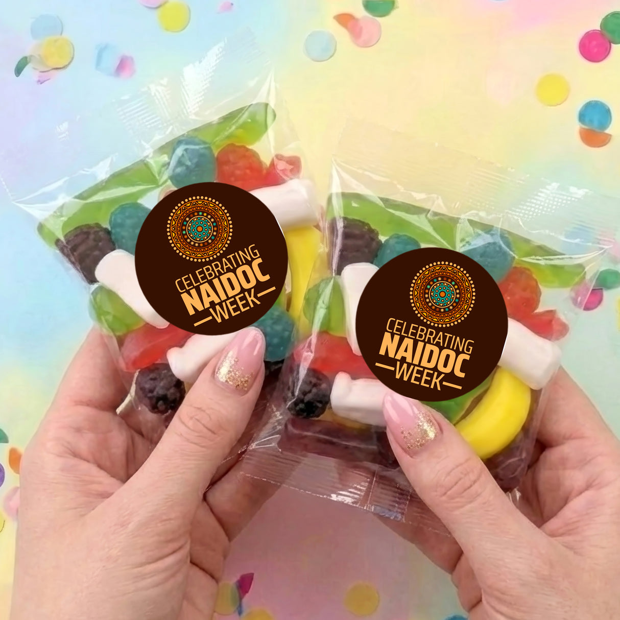 Naidoc Design 2 Personalised Party Mix Lolly Bag