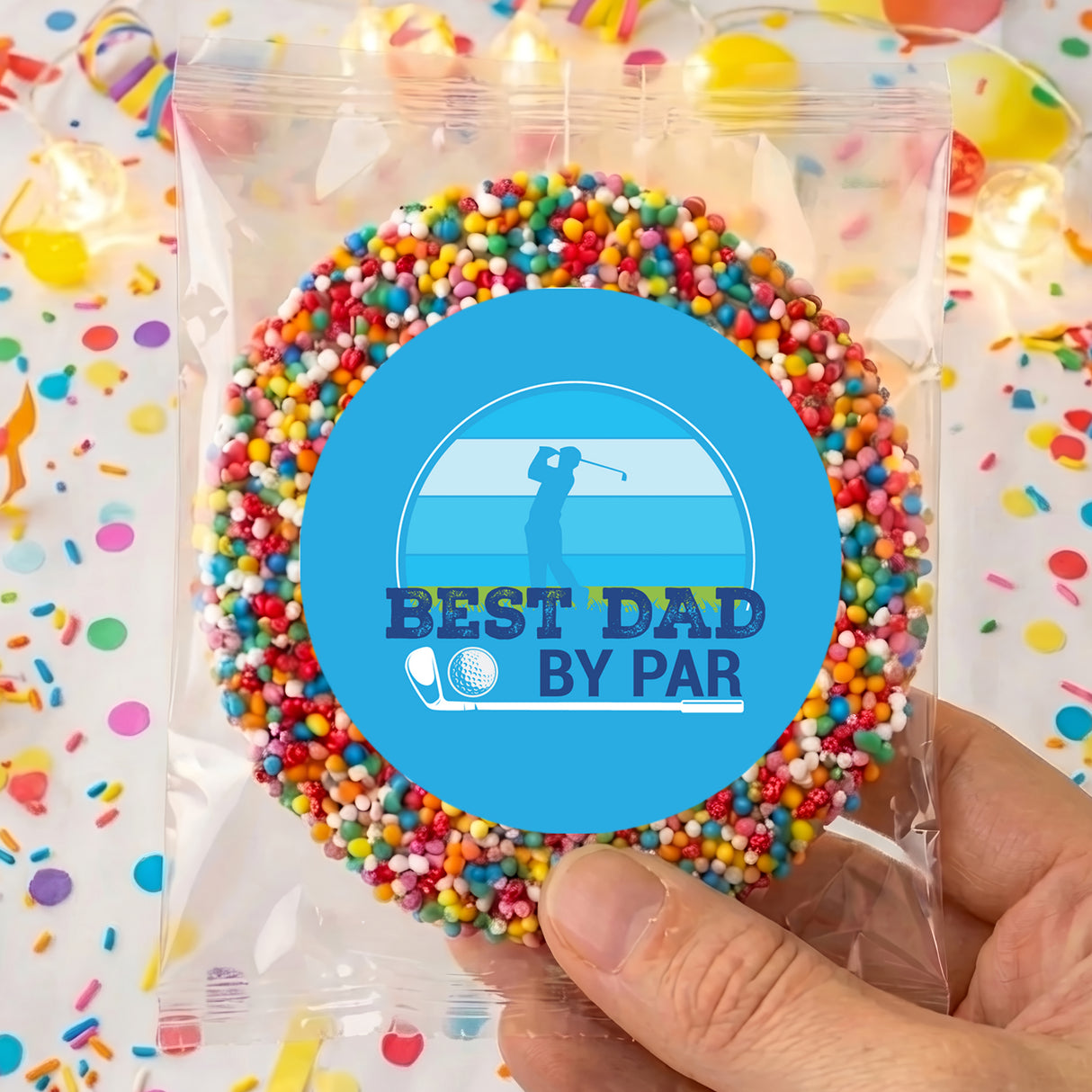 Best Dad By Par Golf Fathers Day Personalised Giant Freckles