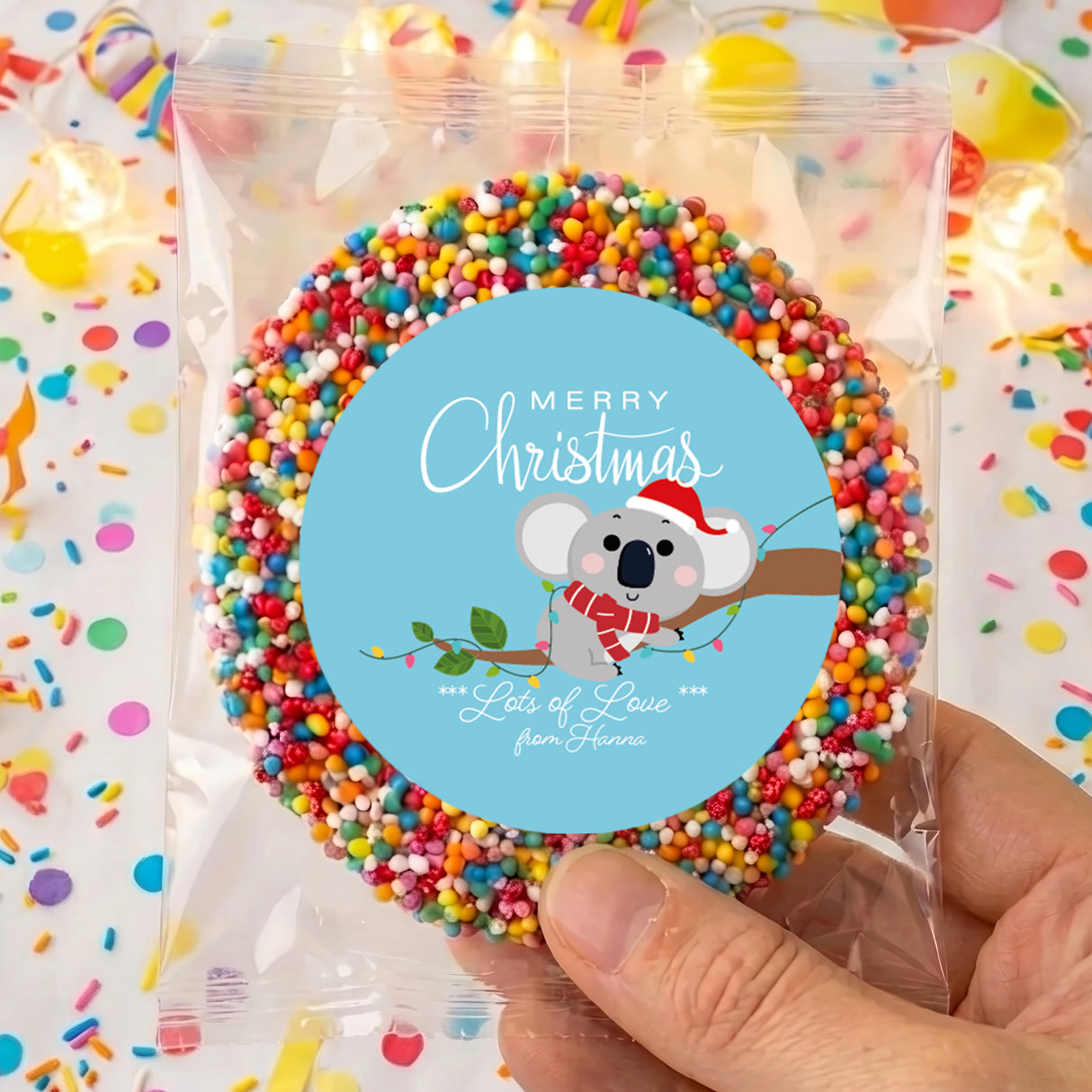 Christmas Koala Personalised Giant Freckles