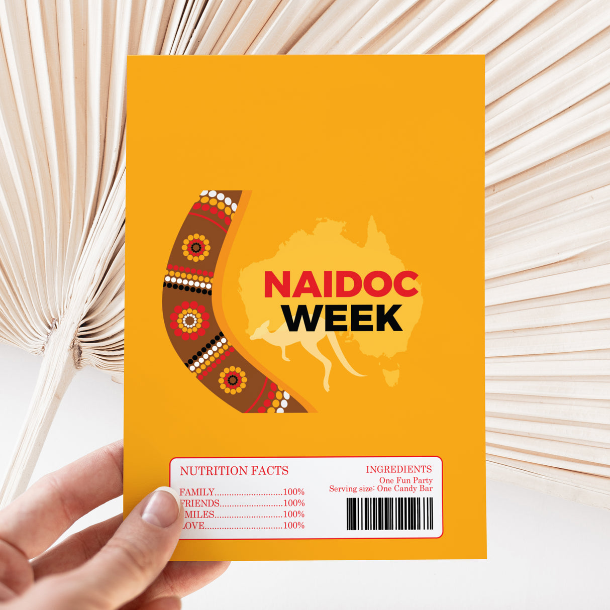 Naidoc Week Chocolate Wrapper 4 DIY