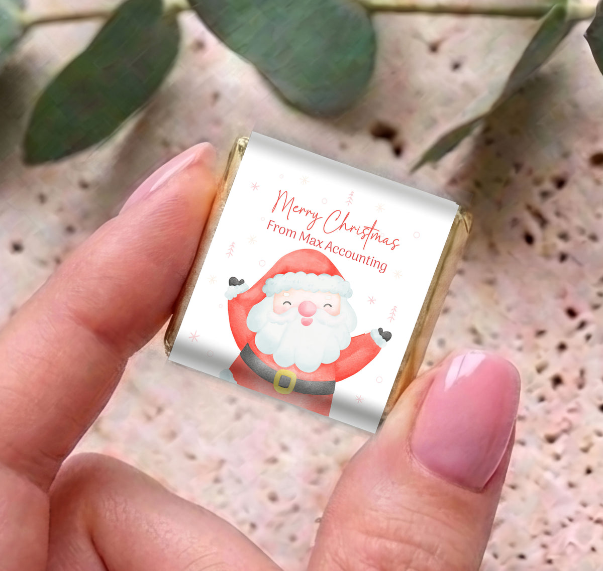 Happy Santa Personalised Mini Chocolates