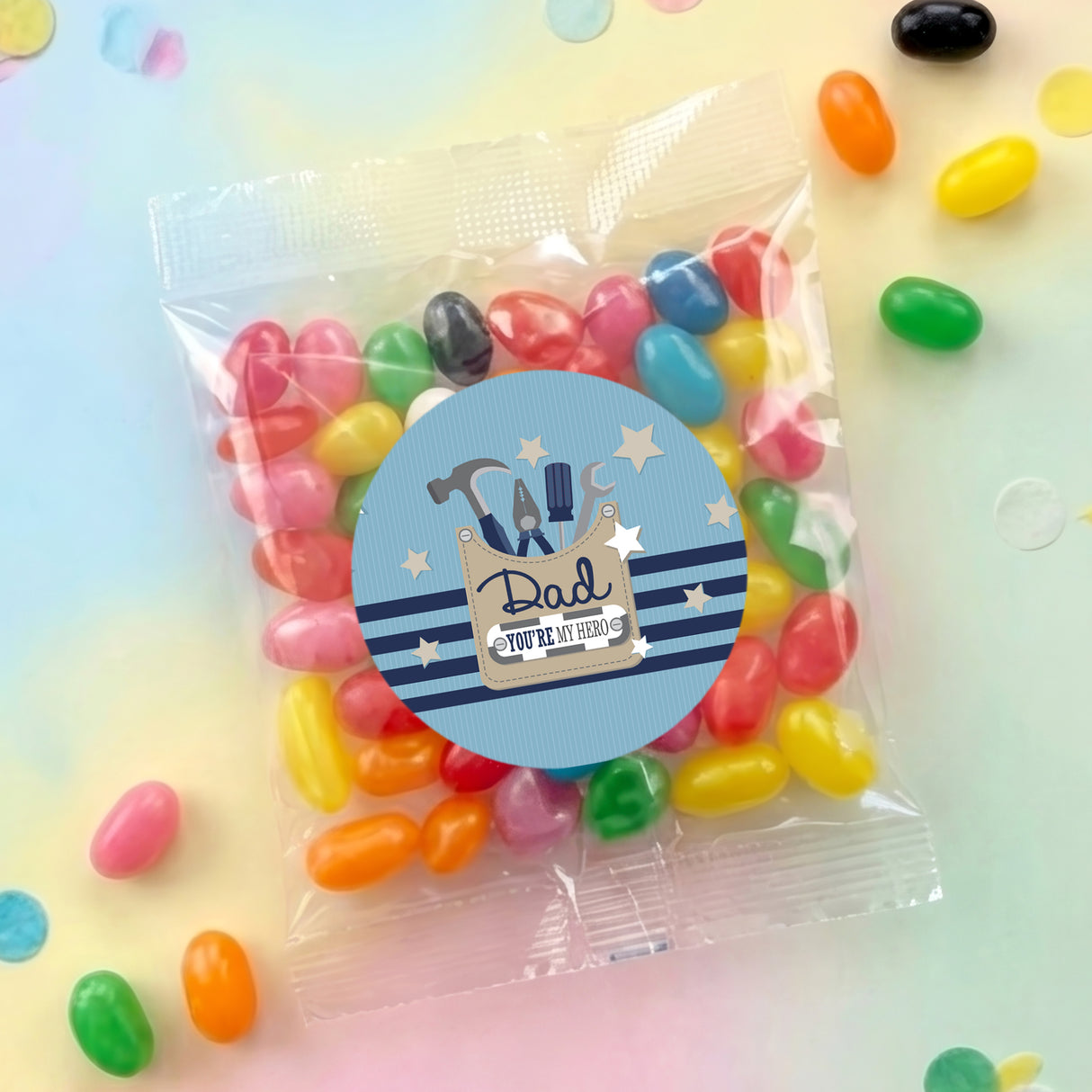 Fathers Day Tools Personalised Jelly Bean Bags