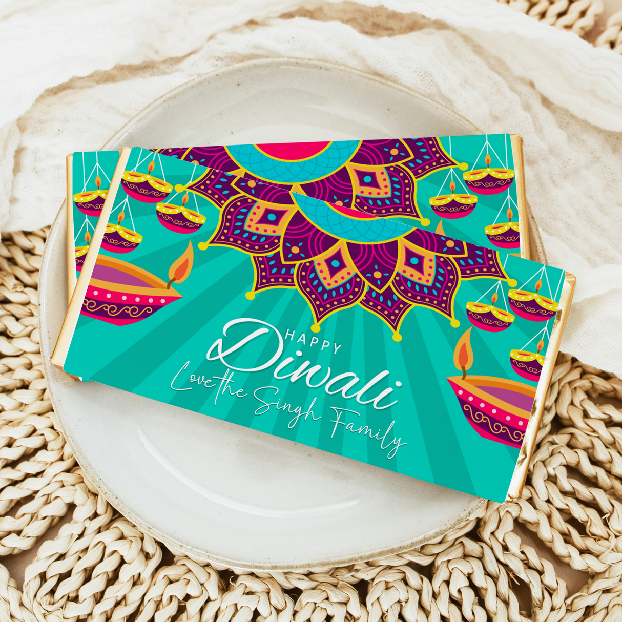 Bright Diwali Chocolate Bar