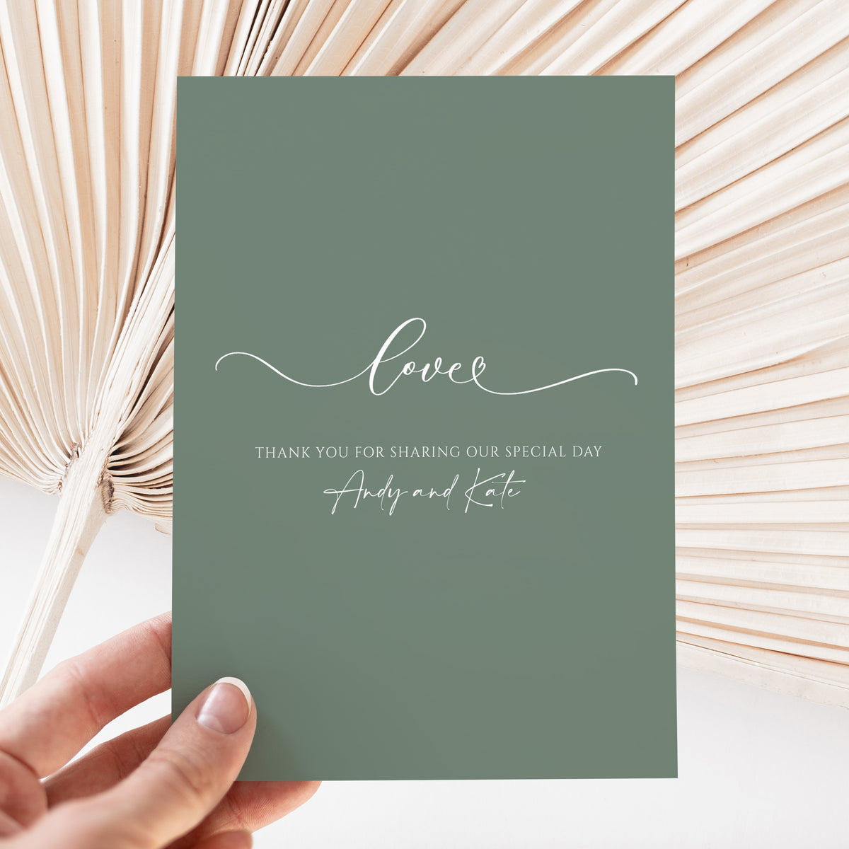 Sage Wedding Love DIY Printed Chocolate Wrappers