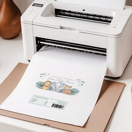 Baby Shower Edit & Print At Home Labels & Stickers