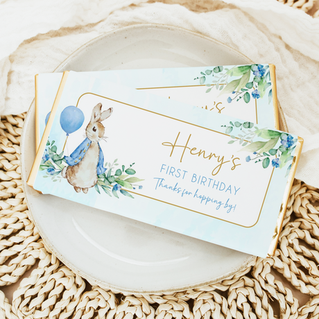 First Birthday Chocolate Bars