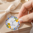 Amalfi Lemons 18th Birthday Round Printed Labels