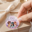 Mermaids Birthday Round Printed Labels
