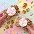 Red Safari Toile Birthday Personalised Pretzel Bag