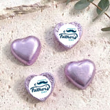 Moustache Fathers Day Personalised Foil Covered Chocolate Hearts