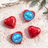 Best Dad By Par Golf Fathers Day Personalised Foil Covered Chocolate Hearts