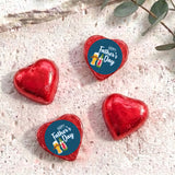 Fun Beers Fathers Day Personalised Foil Covered Chocolate Hearts