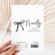 Black Bow 90th Birthday Chocolate Wrapper DIY