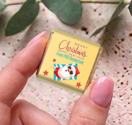 Sunbaking Santa Personalised Mini Chocolates