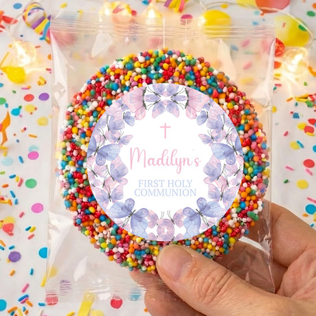 First Holy Communion personalised freckles gift pack with multicolor bead wreath