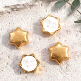 Balloons Bow 80th Birthday Personalised Foil Covered Chocolate Stars