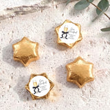 Champagne 100th Birthday Personalised Foil Covered Chocolate Stars