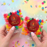 Diwali Red Candle Personalised Jelly Bean Bags