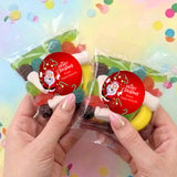 Waving Santa Personalised Party Mix Lolly Bag
