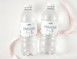 Ocean animal water bottle labels: Freddie, turns 3, on two bottles