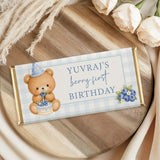 Blue Berry First Birthday Chocolate Bar