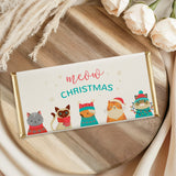 Christmas Cats Chocolate Bar