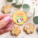 Sunbaking Santa Personalised Bite Size Choc Chip Cookies
