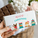 Christmas Cats Chocolate Bar