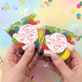 Red Safari Toile First Birthday Personalised Party Mix Lolly Bag