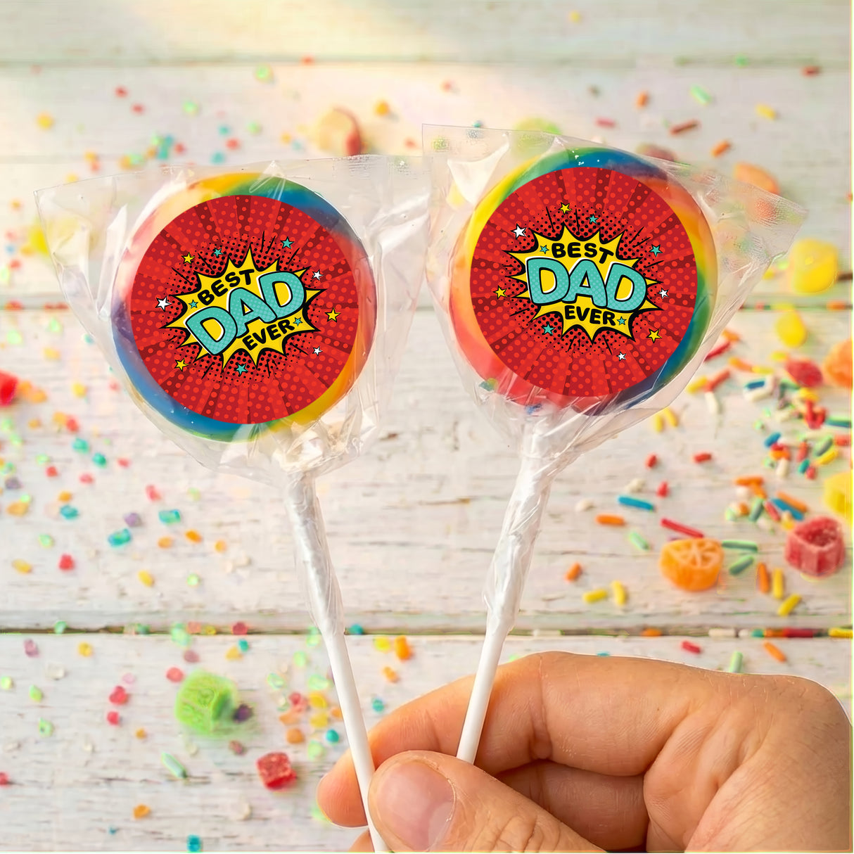 Best Dad Ever Personalised Lollipops