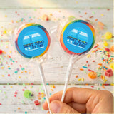 Best Dad By Par Golf Fathers Day Personalised Lollipops