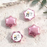 Champagne 50th Birthday Personalised Foil Covered Chocolate Stars