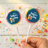 Fun Beers Fathers Day Personalised Lollipops