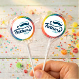 Moustache Fathers Day Personalised Lollipops