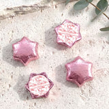 Red Safari Toile Confirmation Personalised Foil Covered Chocolate Stars