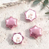 Pink Champagne 80th Birthday Personalised Foil Covered Chocolate Stars
