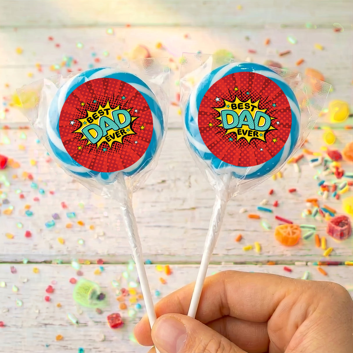 Best Dad Ever Personalised Lollipops