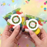 Christmas Greenery Personalised Party Mix Lolly Bag