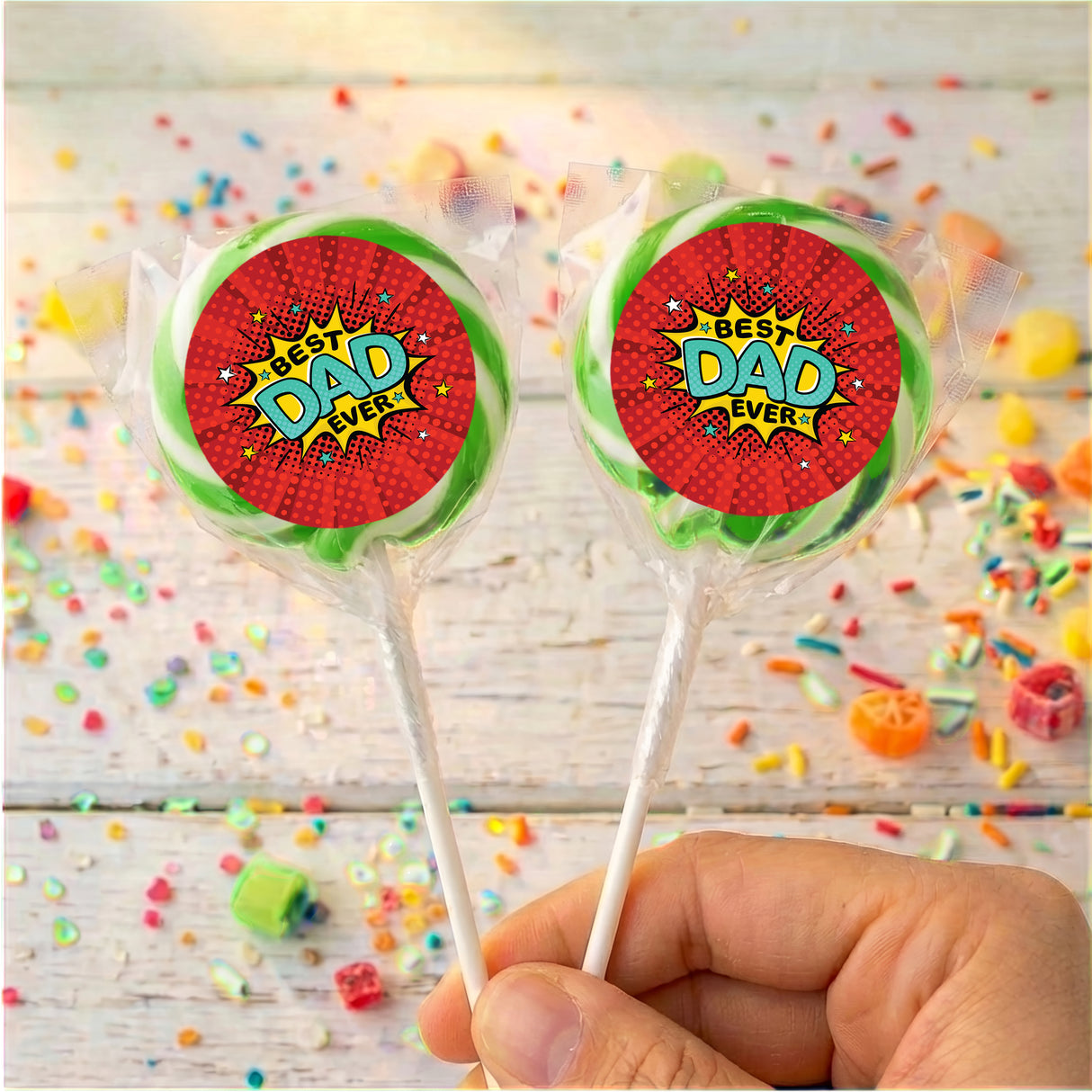 Best Dad Ever Personalised Lollipops