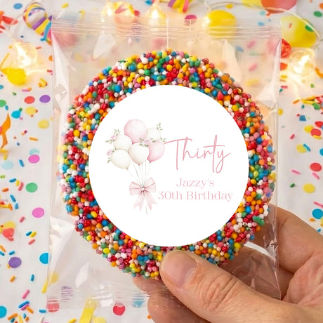 Champagne 30th Birthday Personalised Giant Freckles