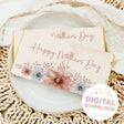 Mother's Day chocolate bar with watercolour florals and 'Happy Mother's Day' text