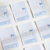 Blue Bow First Birthday Chocolate Wrapper DIY Mockup