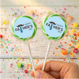 Tie Moustache Fathers Day Personalised Lollipops
