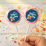 Fun Beers Fathers Day Personalised Lollipops